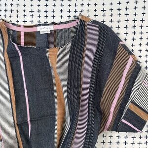 Anthropologie Dress by 34N 118W - XS - Multi (Denim/Twill/Belted/Frayed Edges)